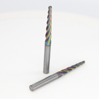 Fraise à queue conique à 2 dents en carbure monobloc de haute qualité, revêtement Altin Tin, haute vitesse, personnalisable, pour routeur CNC bois OEM