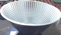 Réflecteur cuvette en aluminium à processus de filature personnalisé, projecteur rond parabolique Downlight Cob Led Réflecteur