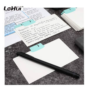 2025 Guías de tarjetas de índice de Biblioteca Virtual en blanco de color Buff de alta calidad con pestaña Mylar para estudio y negocios - Product Image 3