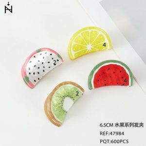 Fermaglio per capelli serie Fruit da 6,5 cm, design colorato per donne e ragazze - Product Image 3