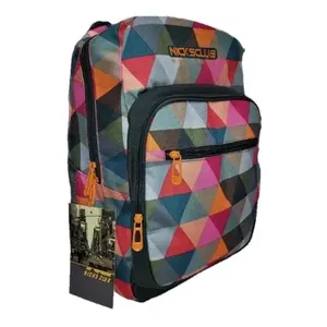 Zaino Nicksclub 1661 con motivo geometrico in neoprene, tracolla staccabile, unisex, per uso quotidiano - Product Image 4