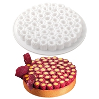 NOUVEAU Moule en silicone à 8 cavités pour tartes aux baies françaises, pour des desserts mousse élégants, des décorations de gâteaux de mariage et des tartes individuelles aux fruits