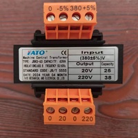 Transformateur monophasé Huatong Kai Shanshan pour compresseur d'air à vis JBK5-63VA/100VA 380V vers 220V/20V pour commande de machine, en stock