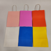 Sacs cadeaux en papier kraft recyclables pour enfants, thème Ramadan Aïd Moubarak, avec poignée longue, estampage à chaud, pour cadre photo et bougie