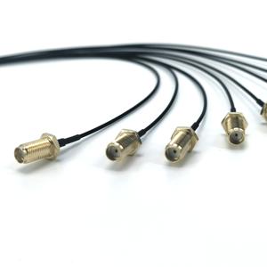 Rg316 RG174 SMA Pigtail <span class=keywords><strong>Jumper</strong></span> <span class=keywords><strong>RF</strong></span> cáp đồng trục lắp ráp với dây dẫn Rắn Đồng - Product Image 4