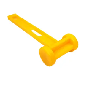 26.8cm Durable Plastic Mallet with Hook Camping Tool for Tent Pegs for Outdoor Hiking Beach Tent Net Accessories