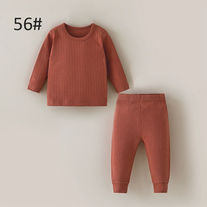 Conjunto de Ropa de Dos Piezas para Bebés Recién Nacidos, Primavera y Otoño, Algodón, Protección para el Vientre, Ropa para el Hogar - Product Image 2