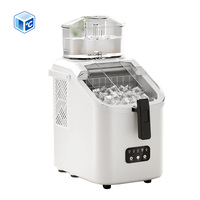 Machine à glaçons portable ETL pour comptoir, blanche, capacité de stockage 12 kg/24h, nettoyage automatique, glaçons en forme de balle, machine à glaçons pour la maison avec poignée