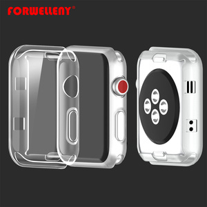 Para <span class=keywords><strong>Apple</strong></span> <span class=keywords><strong>Watch</strong></span> Series 4 40MM 44MM 360 construido en TPU claro Protector de pantalla suave <span class=keywords><strong>funda</strong></span> completa transparente - Product Image 5