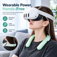 Paket Baterai VR yang Dapat Dipakai di Leher untuk Headset Realitas Virtual 5000mAh 10000mAh 18W Tipe-C Langsung dari Pabrik
