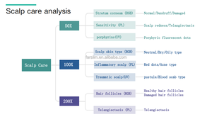 Analizador de Piel Profesional, Detector de Cuero Cabelludo y Folículos Pilosos 200X con Luz UV para Uso Doméstico con Android - Product Image 5