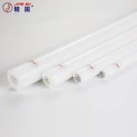 Barre en plastique technique extrudé POM 60 mm x 1000 mm Blanc Noir Certifié ISO9001 Conforme ROHS Densité 1,41 g/cm³ Marque JING GU
