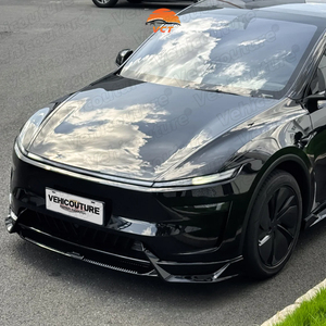 リアディフューザーフロントリップサイドスカートオートボディシステムリアスポイラー光沢黒マットブラックテスラモデルYジュニパー用 - Product Image 5