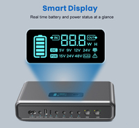 DC UPS Mini 54000mAh DC UPS 36W Max Output POE 24W 48W untuk IP kamera titik akses jaringan Switch Router Wifi Backup