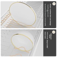 Organisateur de tiroir de cuisine à 2 niveaux, plateau de rangement coulissant réglable pour armoires, gain de place, installation facile