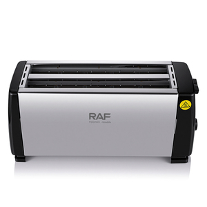 <span class=keywords><strong>Grille</strong></span>-<span class=keywords><strong>pain</strong></span> RAF 1300W à quatre tranches <span class=keywords><strong>en</strong></span> acier inoxydable avec chauffage double face et support efficace pour le petit-déjeuner quotidien - Product Image 3