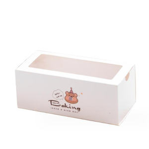 Nuevo diseño Sandwich Biscuit Box Galletas Reciclable Pancake Postre Cajón Cajas de papel de embalaje con tapa de ventana - Product Image 3