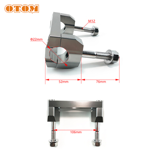 OTOM motocicleta dirección mango Base tornillo CNC aluminio 7/8 "manillar elevadores montaje abrazadera TPU pernos para <span class=keywords><strong>HONDA</strong></span> CRF250X <span class=keywords><strong>CRF450L</strong></span> - Product Image 6
