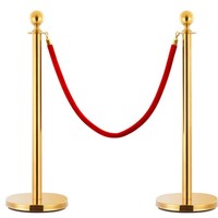 Barrières de sécurité personnalisées pour le contrôle des foules avec corde de velours pour théâtres, hôtels, clubs, cérémonies de fêtes