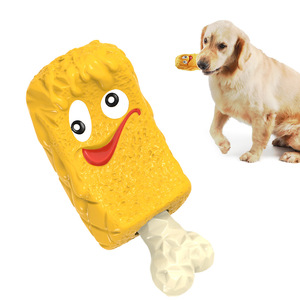 Jouet à mâcher pour chien en forme de crème glacée 34x75.8x161mm, détachable, durable, en caoutchouc naturel, pour soins dentaires, jouet pour animaux de compagnie en nylon - Product Image 5