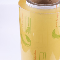 Film alimentaire en PVC de qualité alimentaire, film transparent pour la conservation des aliments, pour supermarché, cuisine, emballage de fruits et d'aliments