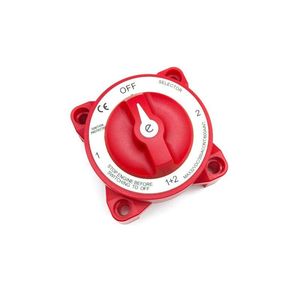 Interruptor de desconexión de batería <span class=keywords><strong>serie</strong></span> E 32V 350A 1-2-Both-Off para batería dual para coche, vehículo, RV, barco marino - Product Image 1