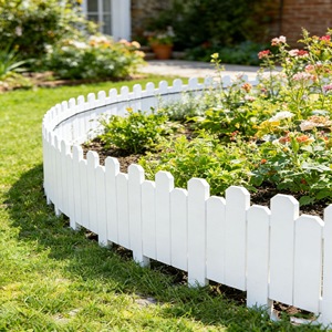 Clôture en <span class=keywords><strong>bois</strong></span> carbonisé anti-corrosion pour extérieur, bordure de jardin flexible, séparateur de parterres de fleurs, séparateur de pelouse, clôture en <span class=keywords><strong>bois</strong></span> pour verger - Product Image 4