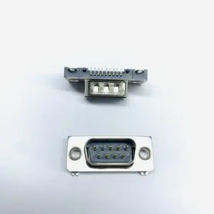 D-Sub Single-Row Smt Panel Male Seat Black Non-Threaded Db9 Male D Connector