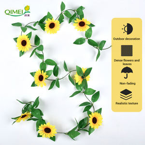 زهور عباد الشمس الاصطناعية المعلقة بالجملة بأسعار رخيصة لتزيين المنزل والمطبخ والحديقة وحفلات الزفاف - Product Image 5