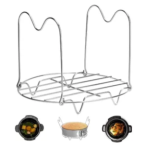 Perfecte Steamer Rack Trivet Met Handgrepen Compatibel Geschikt Voor 6 Qt 8 Liter, Snelkookpan Trivet Draad Stoomrek