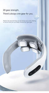 Masajeador Cervical en Forma de <span class=keywords><strong>U</strong></span> con Pulso TENS de Baja Frecuencia y Calor de 6 Modos para Alivio de Fatiga Cervical y Circulación Sanguínea en Cuello y Hombros - Product Image 3