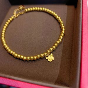Pulsera de Lujo Xinfly con Cuentas de Oro de 18K, Joyería Fina, Dije de Animal del Zodiaco para Niños, Amuleto Chino de Buena Suerte Grabado, Regalo - Product Image 2