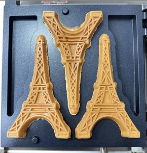 Machine à gaufres électrique 220V 110V en forme de Tour Eiffel, machine à snacks personnalisée 220V 110V avec revêtement antiadhésif - Product Image 3