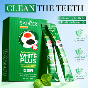 SADOER Rimuove le Macchie di Caffè e Tè Collutorio Rinfrescante alla Menta Pulisce la Bocca Riduce l'Odore Dona Luminosità e Fiducia Sbianca i Denti - Product Image 2