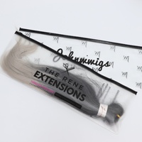Sac Zippé Transparent en PVC Personnalisé pour Emballage de Perruques et Extensions de Cheveux avec Logo