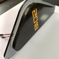 Grand panneau d'affichage LED programmable, lettres en métal personnalisées en plexiglas pour les entreprises, lettres lumineuses individuelles, panneaux d'affichage