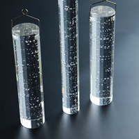Colonne de bulles en cristal rond pour la décoration de lustre