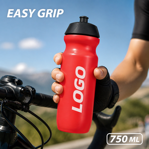 Botella de Agua Deportiva JUNVOY con Logotipo Personalizado, 750 ml, de Plástico sin BPA, Apta para Alimentos, para Ciclismo y Deportes de Montaña - Product Image 4