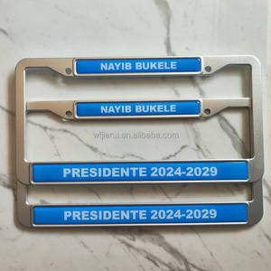 Soporte de Matrícula Personalizado JR con Logotipo, Estándar Estadounidense de <span class=keywords><strong>Amazon</strong></span>, Acero Inoxidable de Lujo, con Adhesivo, para Placa de Matrícula - Product Image 6