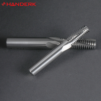 Molino de extremo de roscado de 3 flautas de alto rendimiento HANDERK HRC55 Molino de roscado para aluminio