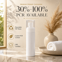 Bouteille pompe à lotion en PET recyclé (OEM disponible) 120ml 150ml – Écologique, rechargeable, vente en gros