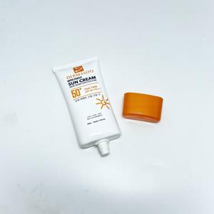 Emballage de tube cosmétique moderne en PE, tube ovale pour crème solaire, 50 ml, avec surface brillante, impression offset, estampage à chaud et bouchon à vis - Product Image 5