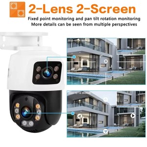 Icsee <span class=keywords><strong>8</strong></span>-kênh IP CCTV Hệ thống camera với ống kính kép và PoE PTZ màu tầm nhìn ban đêm 2-cách âm thanh ngoài trời an ninh <span class=keywords><strong>8</strong></span> Kit - Product Image 3
