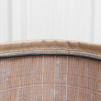 Panier à linge en bambou pliable et rectangulaire avec poignées de transport à main et couvercle, nouveau design de couleur