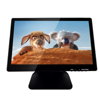 Moniteur de caisse de bureau POS 15,6 pouces TFT LCD avec écran tactile pour restaurant, kiosque, terminal en libre-service