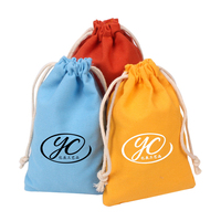 Kantong Ponsel Kanvas Katun Daur Ulang Warna-warni 10x20cm, Tas Handphone untuk Promosi, Stiker Kerajinan & Bingkai Foto