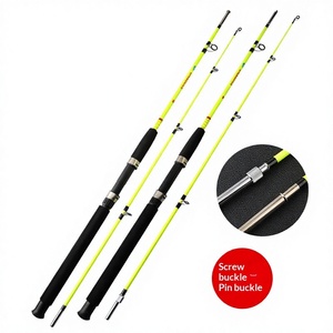 Caña de Pescar de Fibra de Vidrio Sólida de 1.8m 2.1m, Cañas de Pescar Transparentes de 2 Secciones, Modelo L0038 - Product Image 2