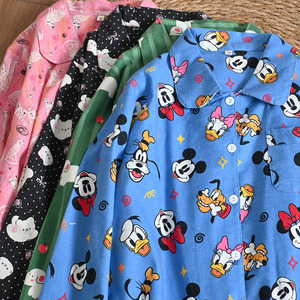 Neue Trendige Baumwoll-Pyjamas Loungewear-Set Weiches Schlafanzug-Set Damen Freizeit-Pyjamas mit Cartoon-Muster Damen-Nachtwäsche - Product Image 2