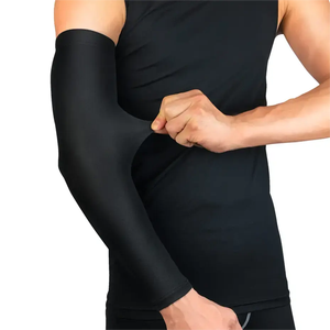 Custom uomini palestra corsa gomito compressione protettiva basket <span class=keywords><strong>pallavolo</strong></span> Sport UV sole ciclismo ghiaccio seta manica fredda del braccio - Product Image 6