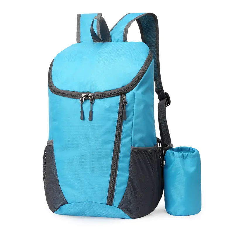 Sac à dos pliable de grande capacité en polyester Brevite personnalisé de 35 litres pour l'extérieur, la randonnée et le camping